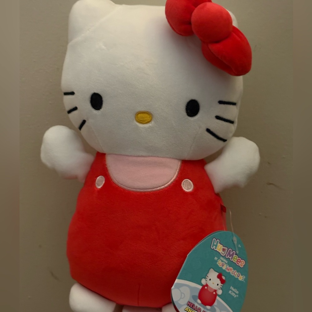 Hello Kitty Plush Toy - Red Dress and White Fur new with tags